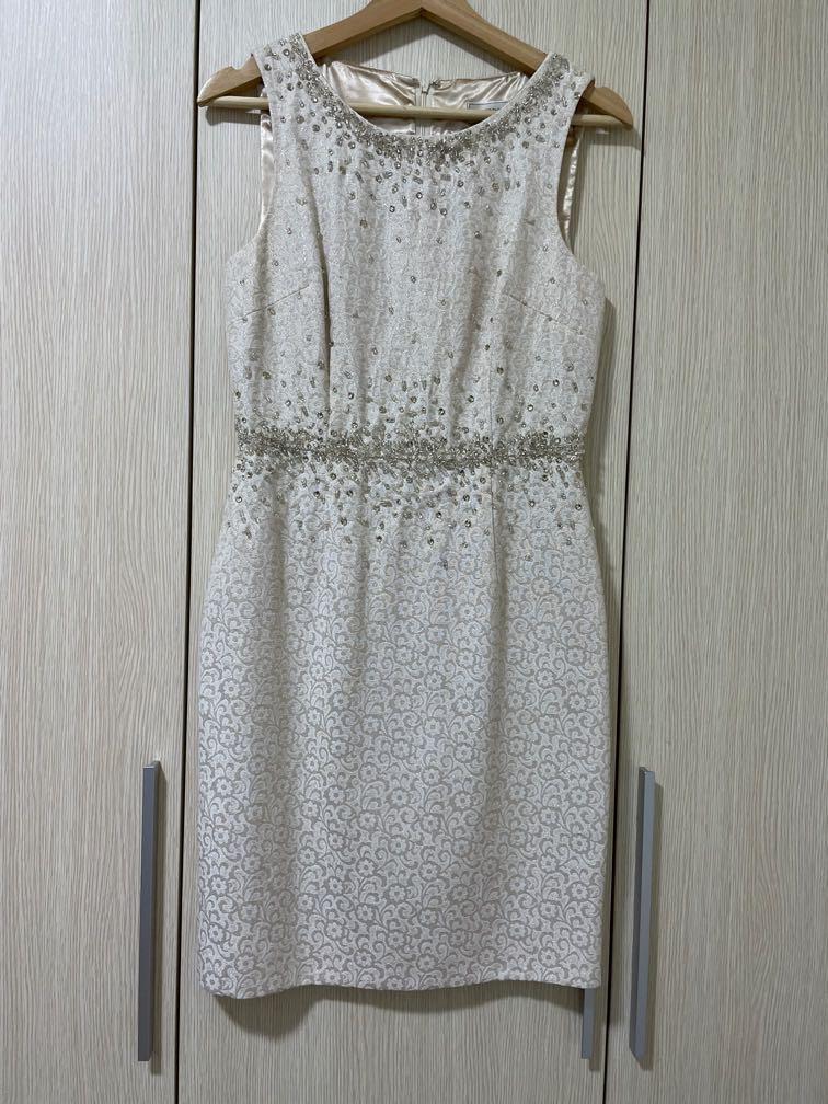 Cream sparkly dress Clearance