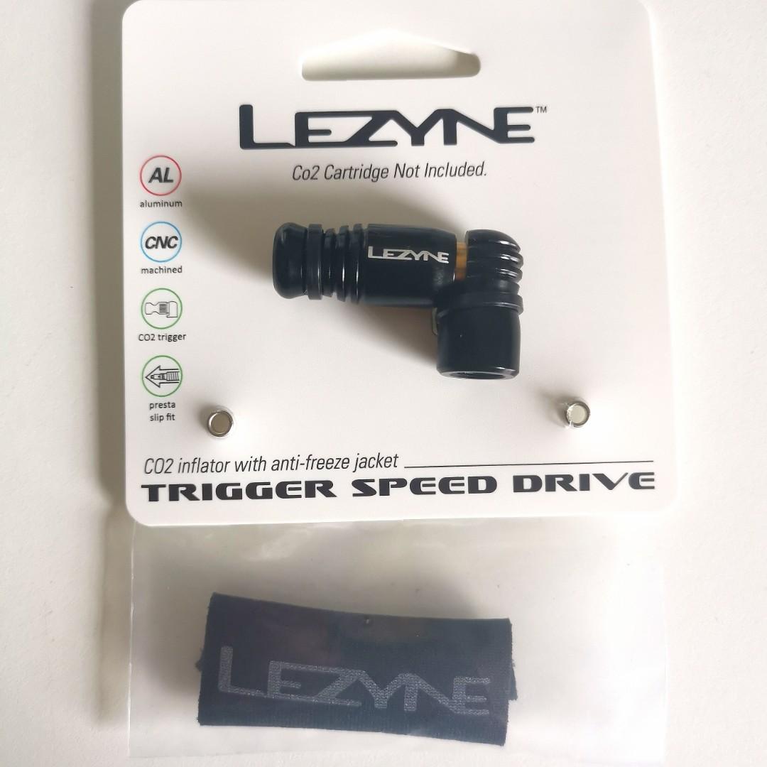 Lezyne CO2 Inflator with antifreeze jacket trigger speed drive, Sports
