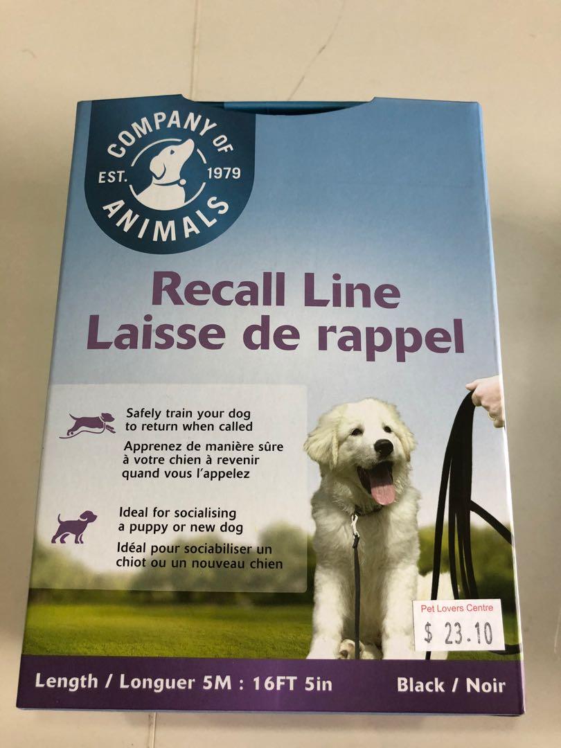 Recall line dog clearance