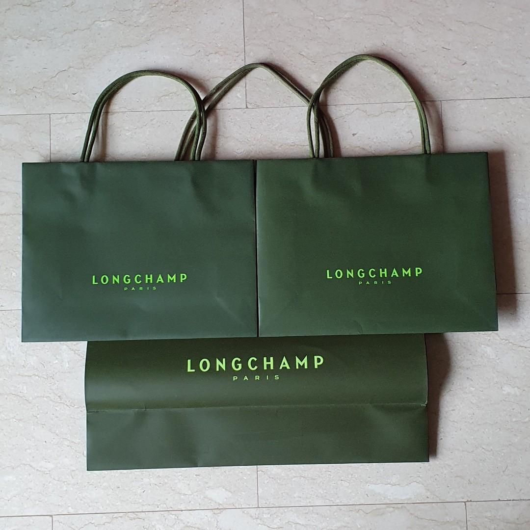 longchamp paper bag