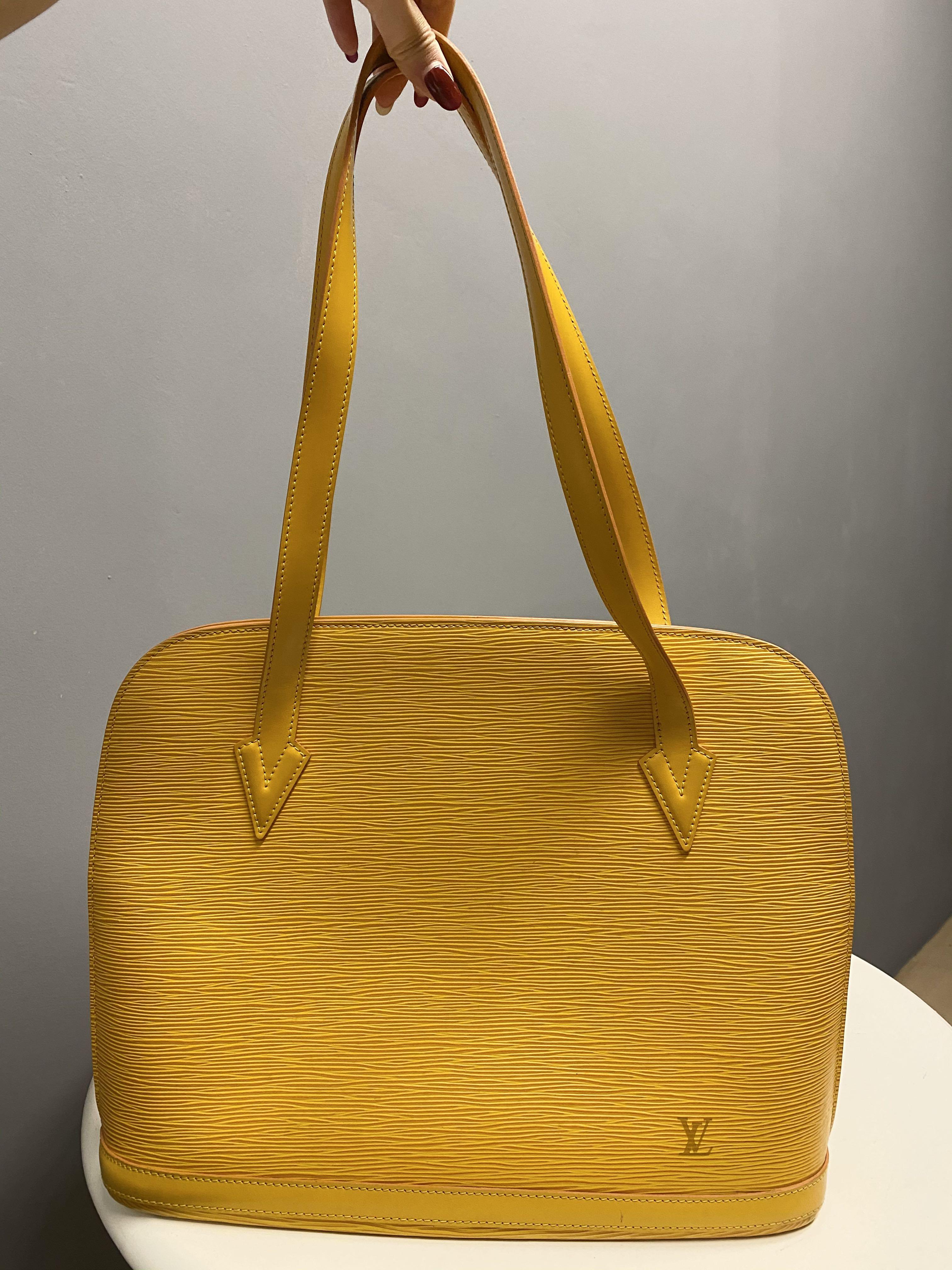 Authentic Louis Vuitton Lussac Tote in Epi Leather, Luxury, Bags