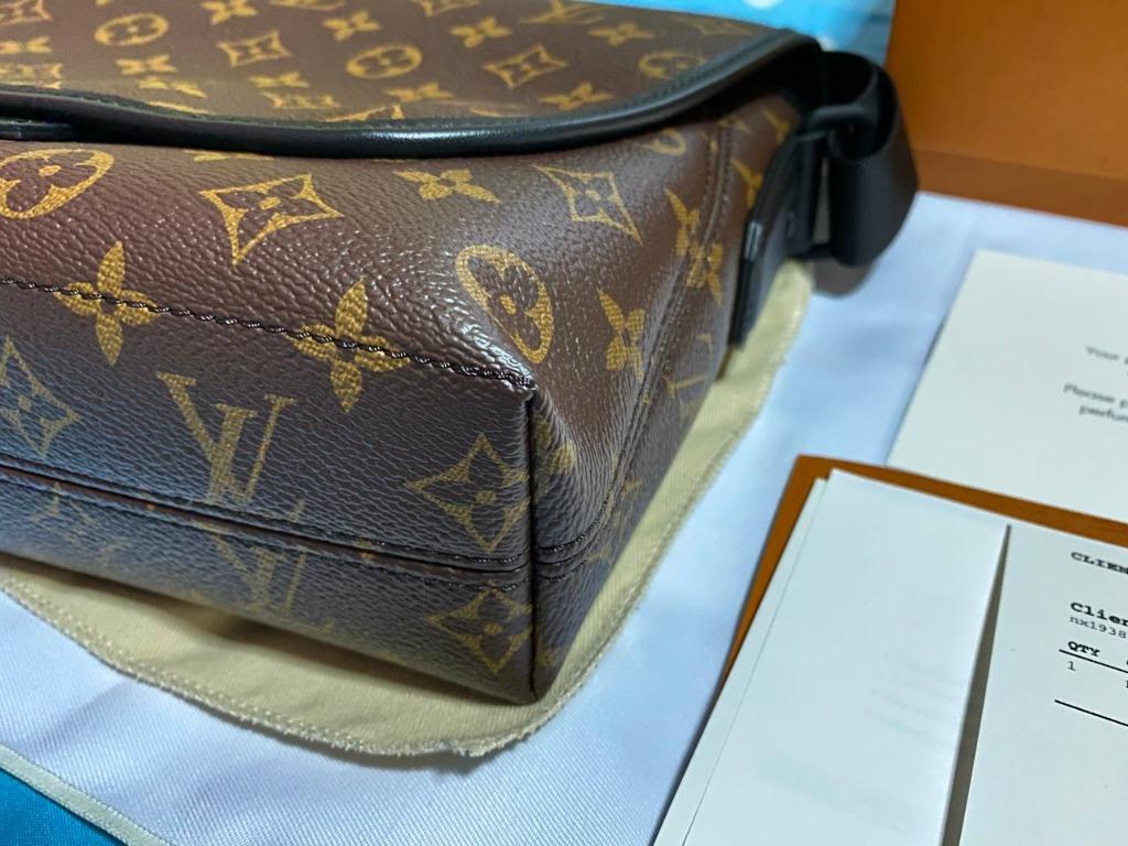 Louis Vuitton Monogram Macassar Magnetic Messenger Bag (SHF-19578