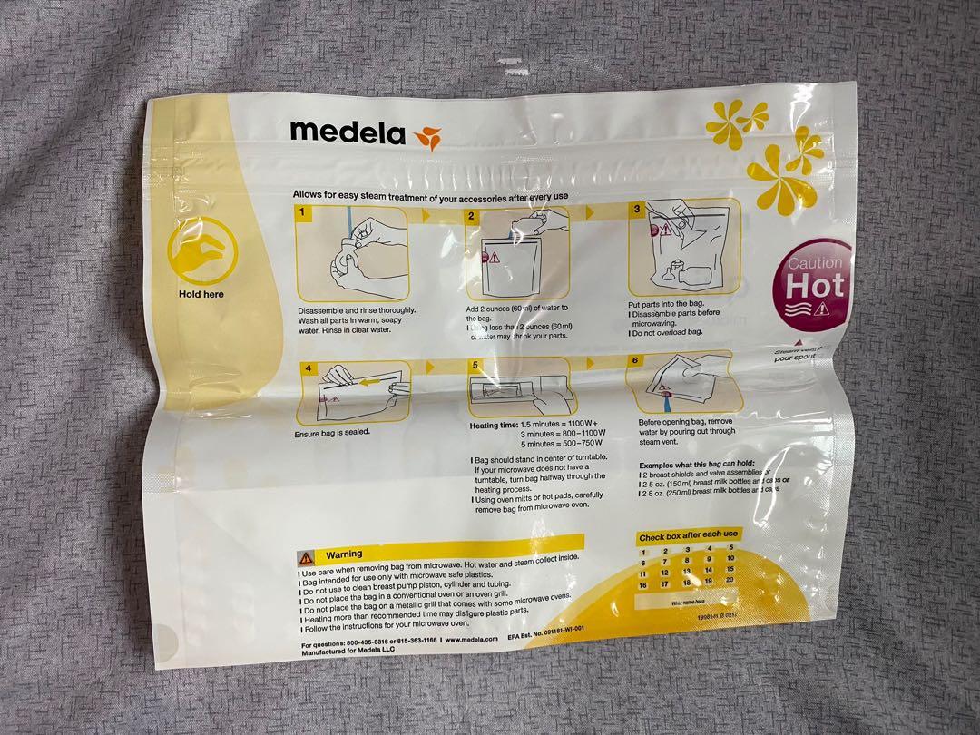 Medela Quick Clean (Category: Breastfeeding & Bottle Feeding) located in Mandaluyong City. Submitted by bookworm_21 (Listing ID 1060260204, Image 2). Description: Medela Quick Clean Micro-Steam Bag 1pc for ₱90 only.