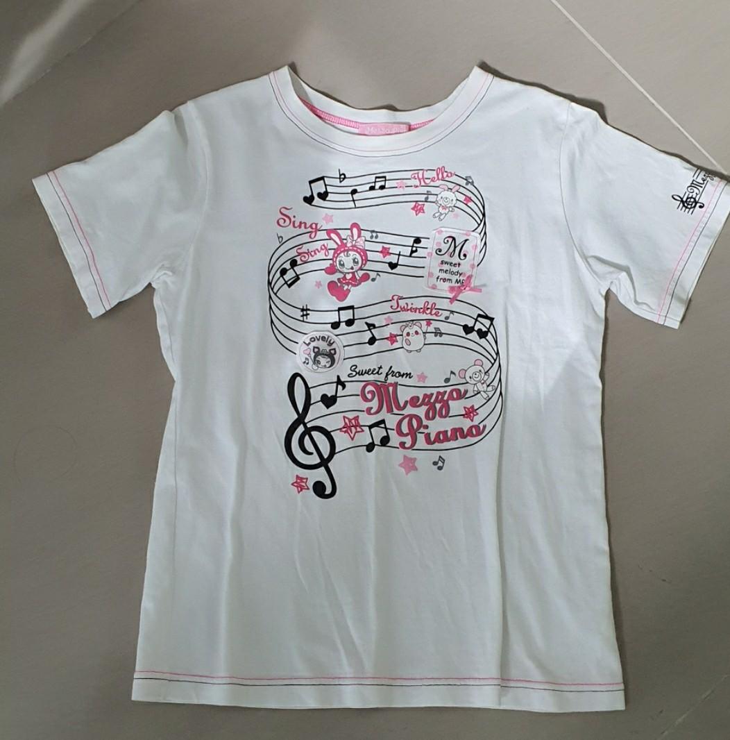Mezzo Piano White T Shirt Women S Fashion Tops Shirts On Carousell