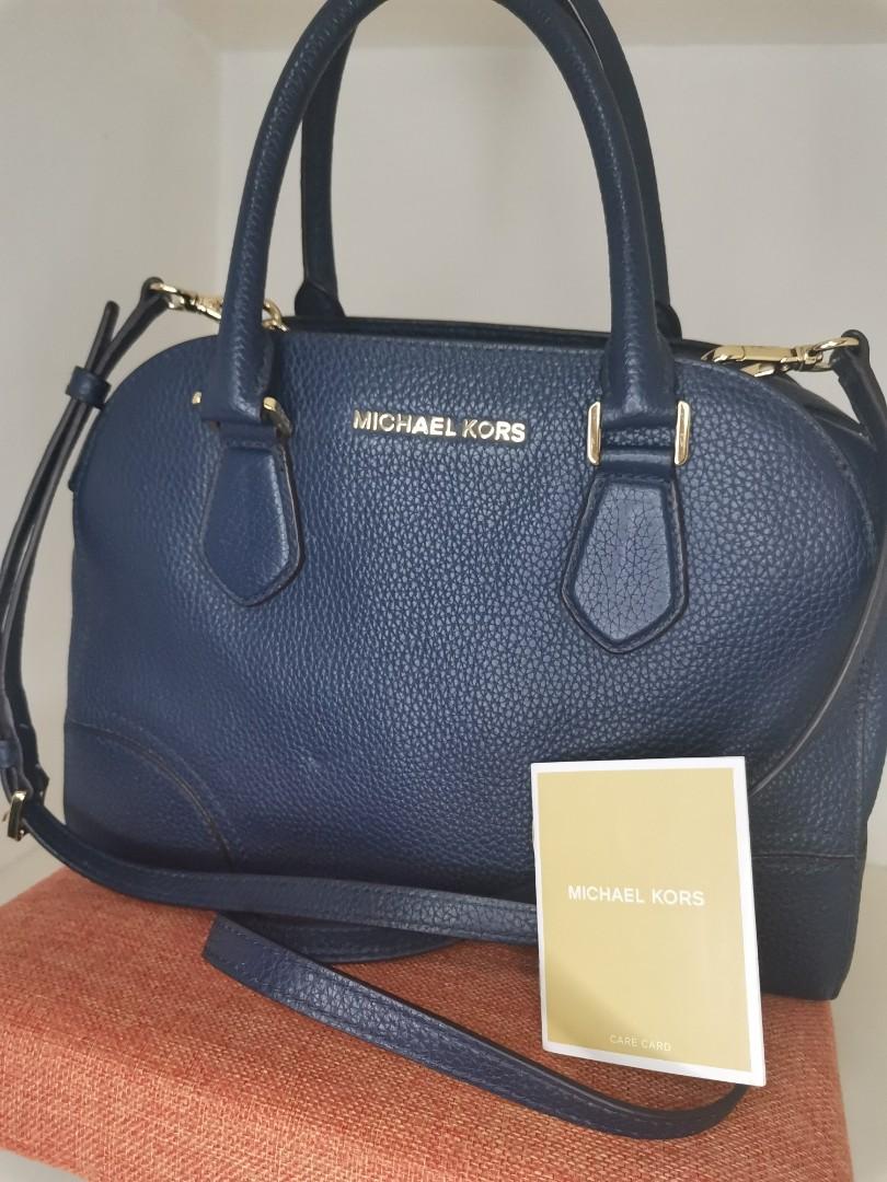 Michael Kors Hattie Signature Bowling Satchel Bag