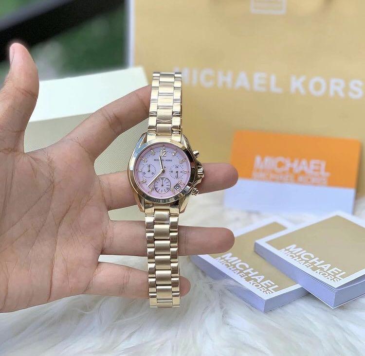 Preloved Michael Kors Watches Pink Face Watch condition 810  needs  battery 5950 retails at 19500 Gold and Silver Watch  Instagram