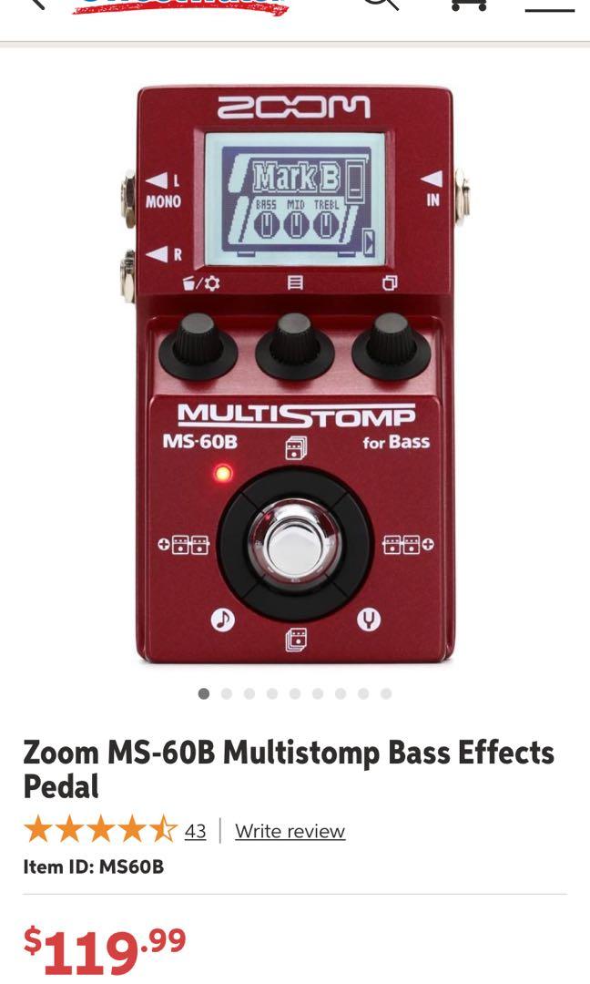上質風合い Multistomp MS-60B MULTI STOMP Zoom MS-60B Bass MS-60B 