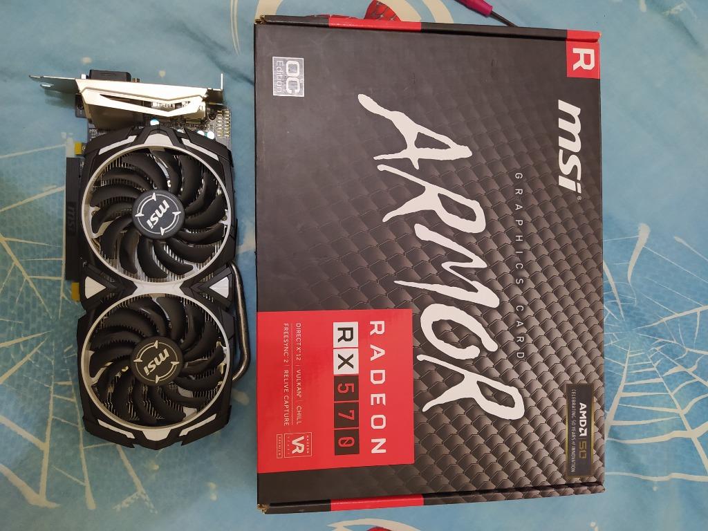 Msi Radeon Rx 570 Armor 4gb Oc Electronics Computer Parts Accessories On Carousell