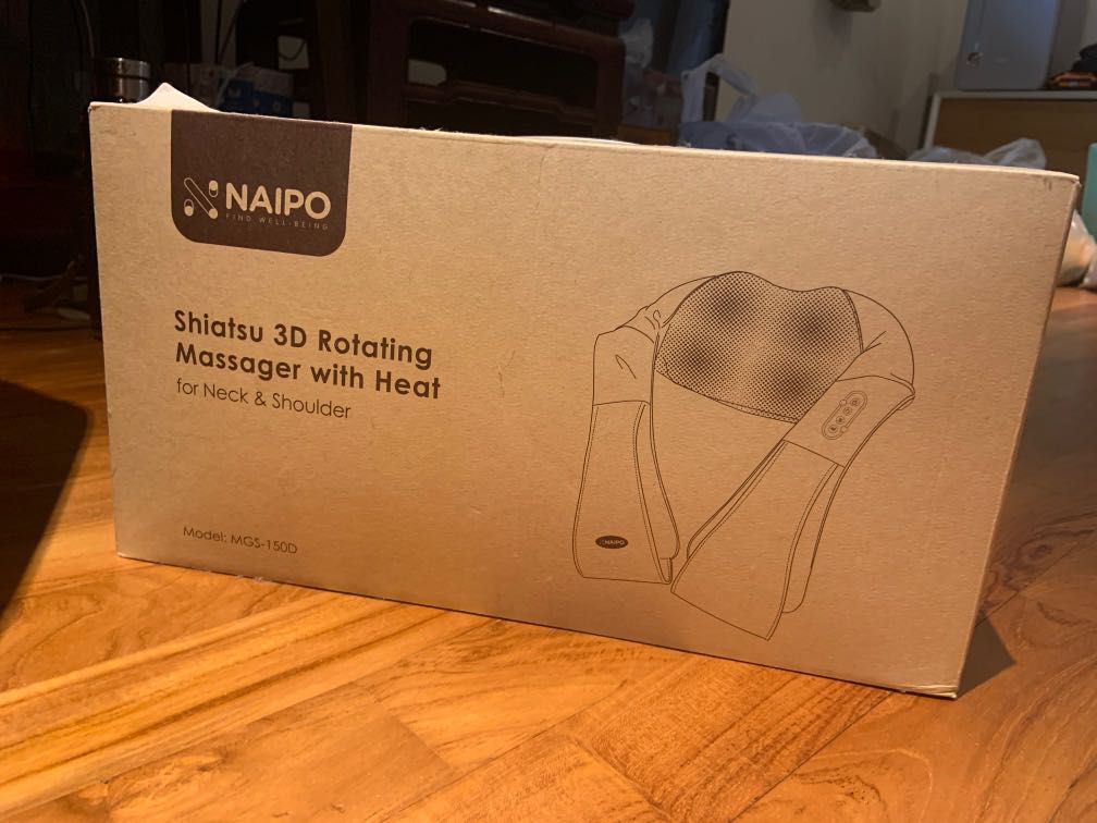 Naipo shiatsu sales 3d rotating massager