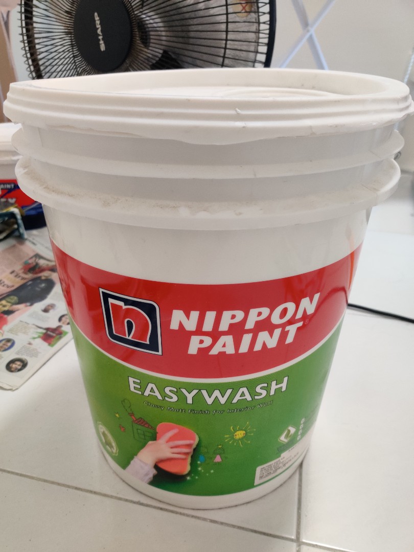 Nippon Paint Easywash White Lace 1004, Furniture & Home Living, Home