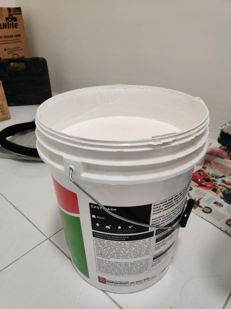 Nippon Paint Easywash White Lace 1004, Furniture & Home Living, Home