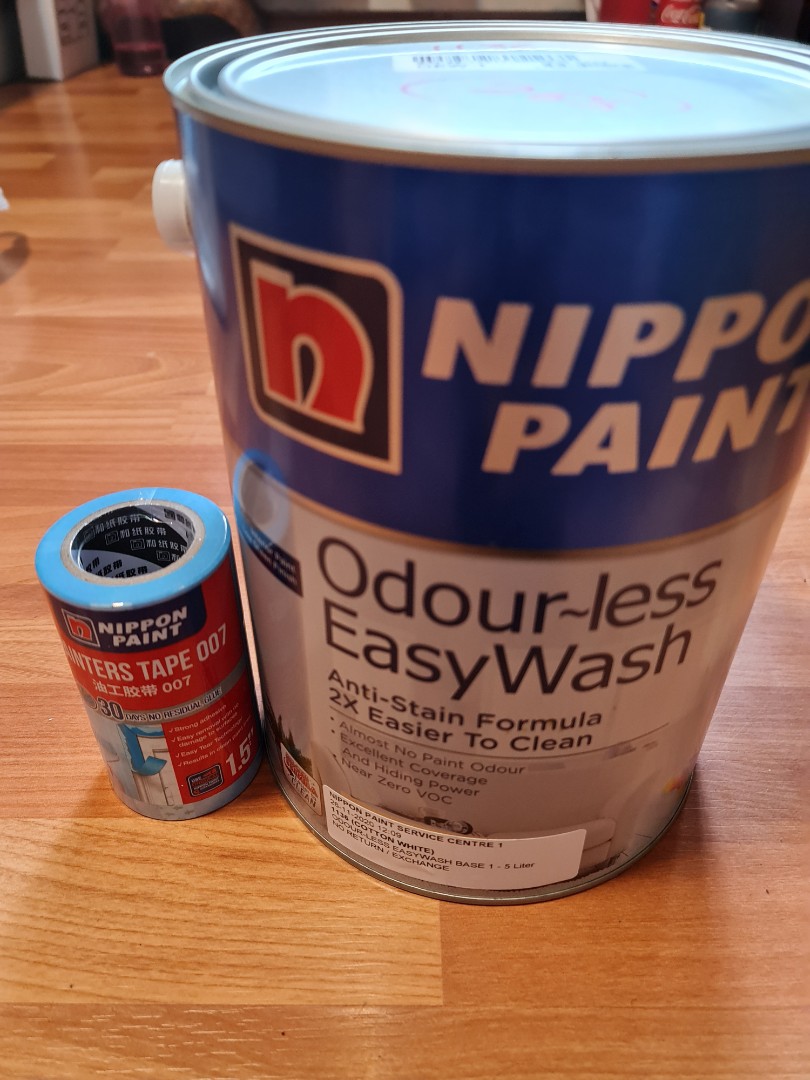 NIPPON PAINT(ODOURLESS EASY WASH), Everything Else on Carousell