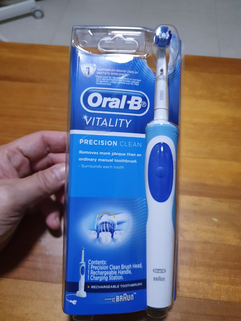 vitality precision clean electric toothbrush