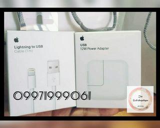 ORIGINAL APPLE CHARGER SET 12watts plus loghtning cable 1M