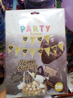 PARTY NEEDS Happy Birthday Banderitas