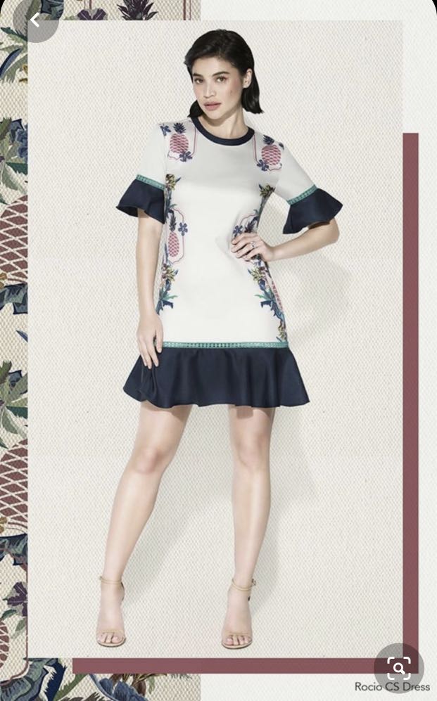 Plain and prints deals dress new arrival