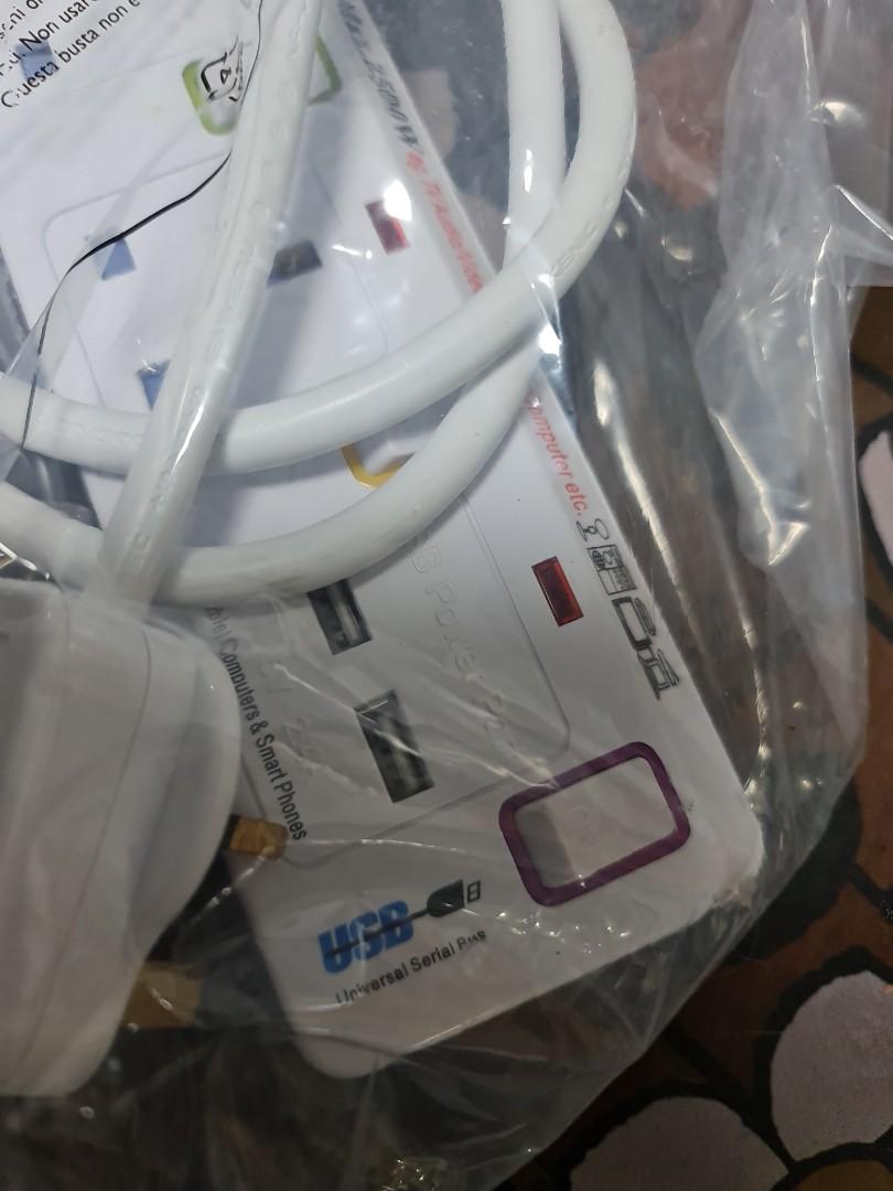 Power point plug extension, TV & Home Appliances, Electrical, Adaptors ...