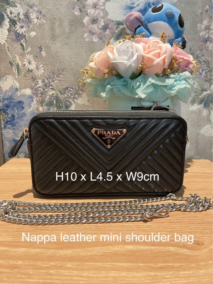 Prada nappa leather shoulder discount bag