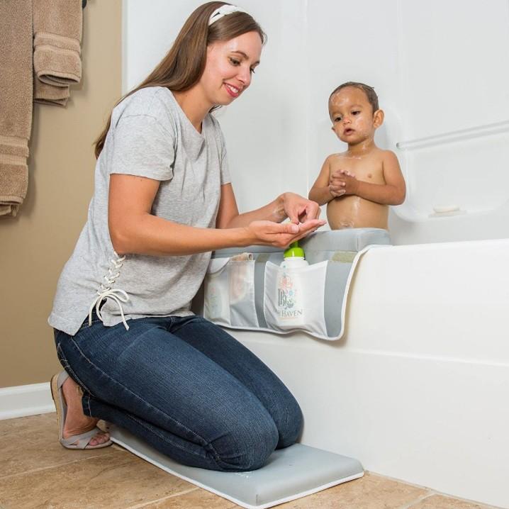 Premium Bath Kneeler and Elbow Rest, 1.5 inch Thick Knee Pad and Elbow