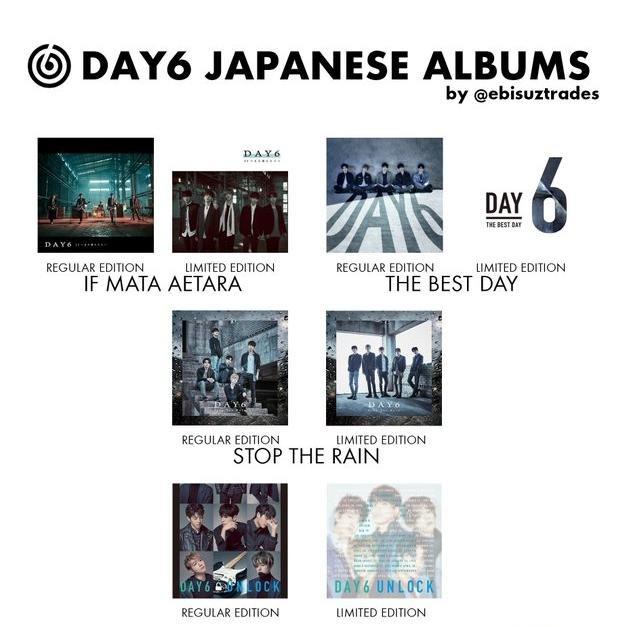 Pre Order Day6 Japanese Albums Close 5th Jan K Wave On Carousell