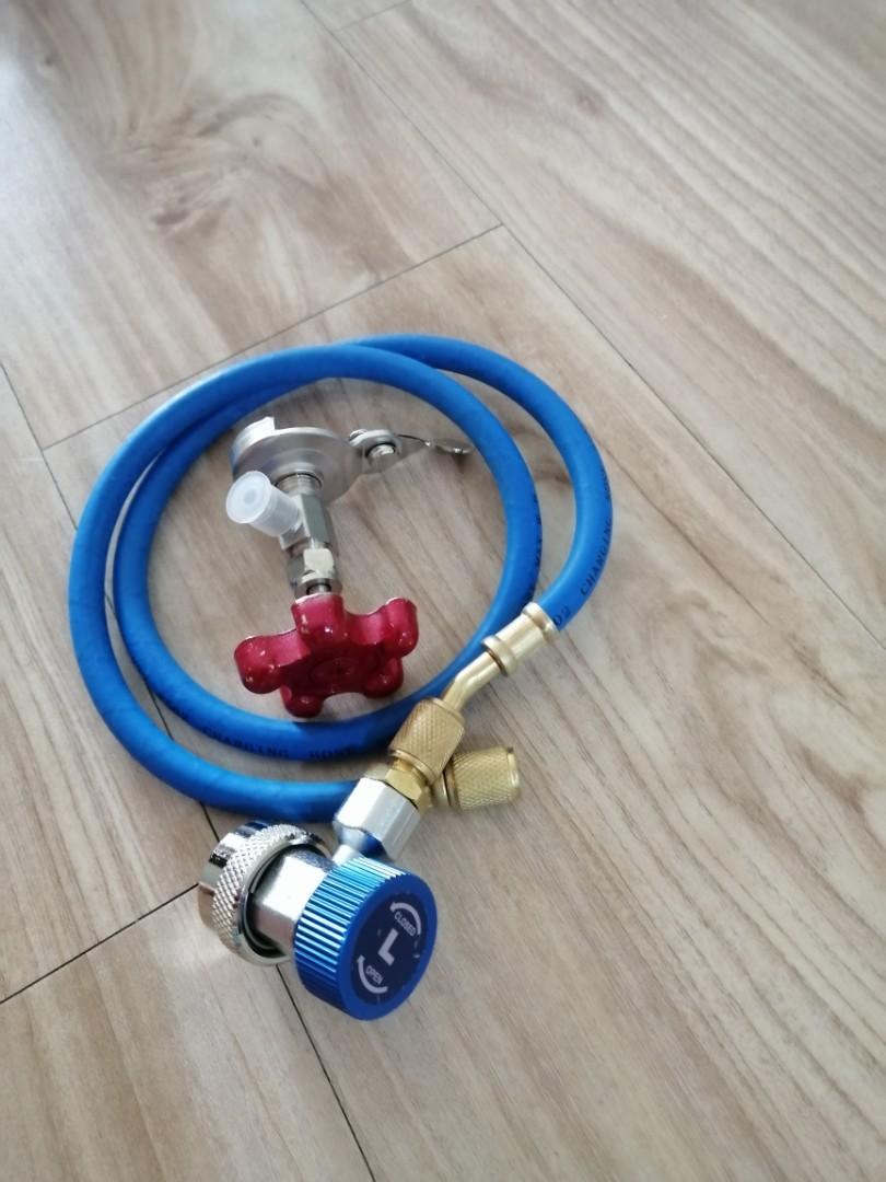 R134a Refrigerant / compressor oil Recharge Hose kit., Auto Accessories