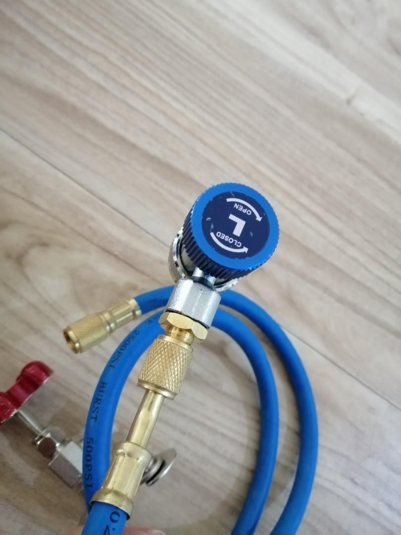 R134a Refrigerant / compressor oil Recharge Hose kit., Auto Accessories