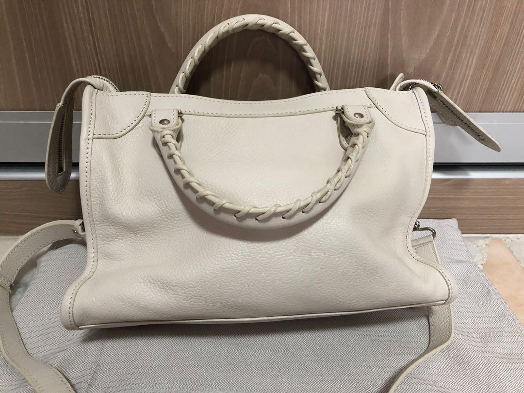 White lambskin leather sale