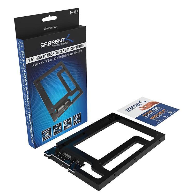 3.5-Inch to x2 SSD / 2.5-Inch Internal Hard Drive Mounting Kit - Sabrent