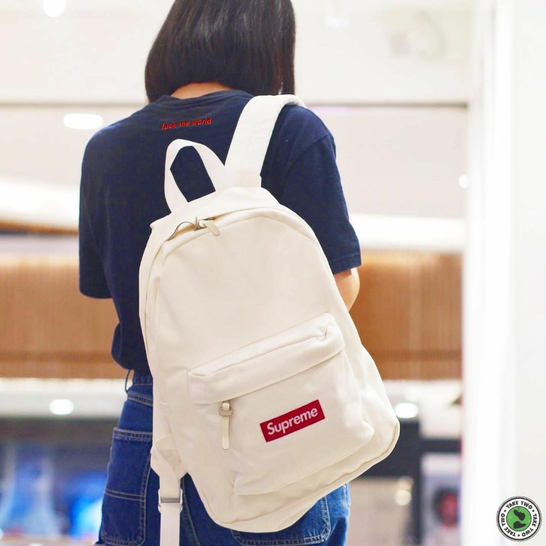 【低価お買い得】supreme Canvas Backpack 白 バッグパック/リュック