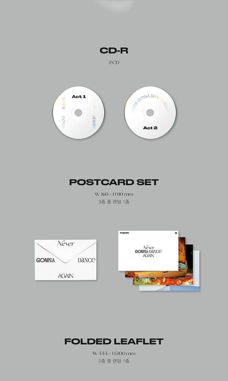 TAEMIN NEVER GONNA DANCE AGAIN EXTENDED VER., Hobbies & Toys