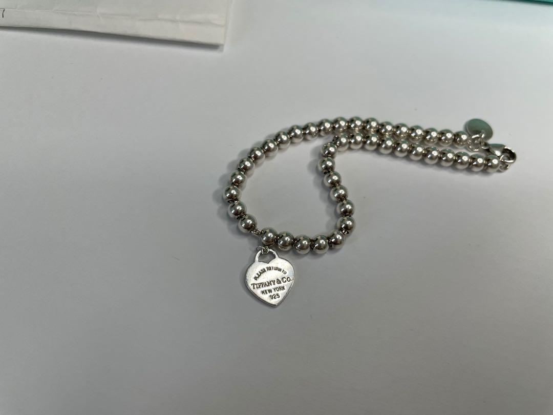 Tiffany red heart bracelet clearance