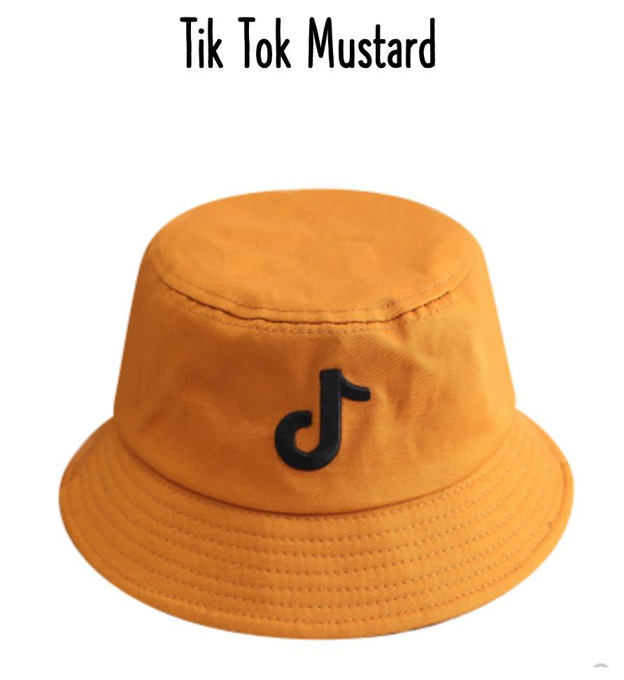 Tik Tok Mustard Bucket Hat, Women's Fashion, Watches & Accessories