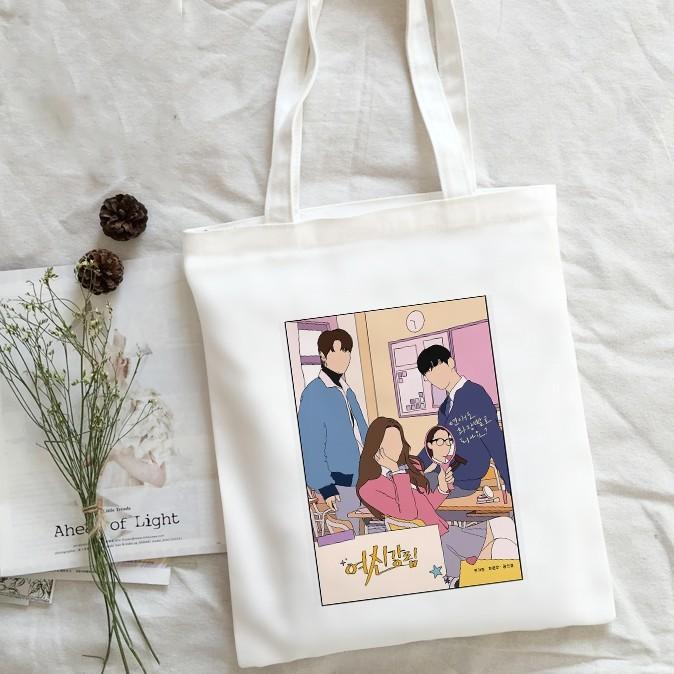 True Beauty Kdrama Tote Bag Canvas Bag Korean Style Fashion