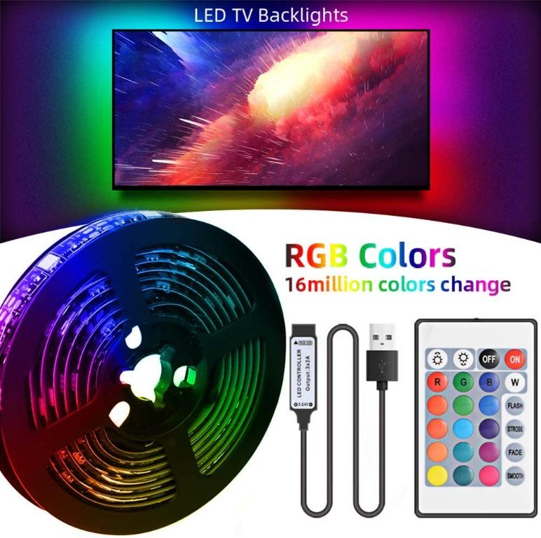 AGL Colour Changing 50cm LED Strip USB TV Backlight Lighting Kit