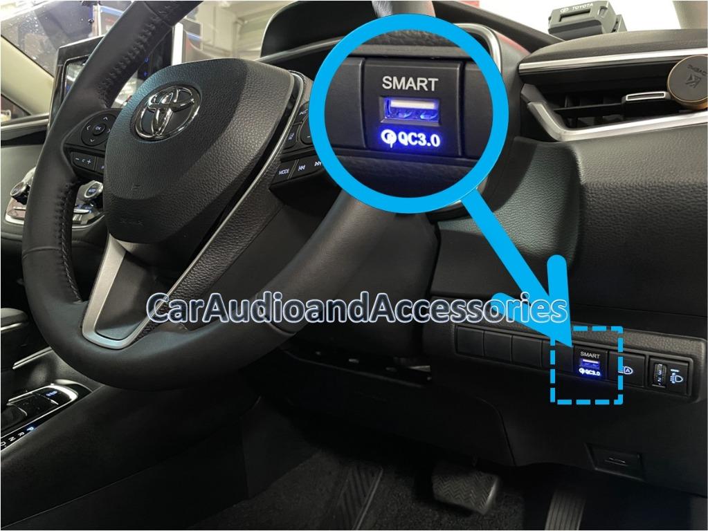 USB on Altis 2020 to 2023 Toyota Quick Charging USB Port from 38