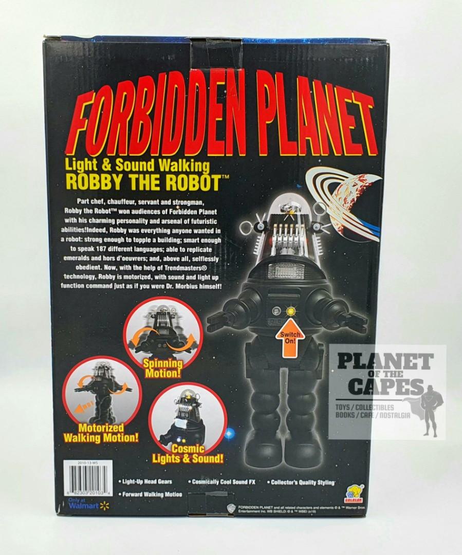 Light & Sound Walking Toy Details about   Forbidden Planet Robby The Robot 15" Action Figure 