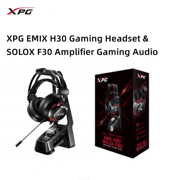 XPG EMIX H30 Gaming Headset XPG SOLOX F30 Virtual 7.1 Gaming Amplifier