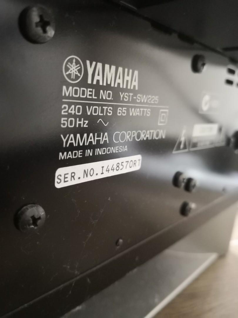 Yamaha YSTSW225 SUBWOOFER, Audio, Soundbars, Speakers & Amplifiers on