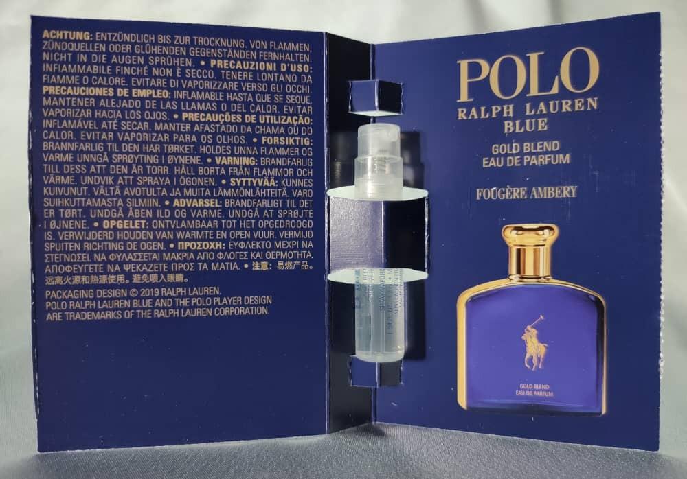 1.2ML VIALS POLO RALPH LAUREN BLUE GOLD BLEND EDP Beauty