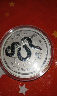 2013 Perth Mint lunar snake 5oz + 1oz snake
