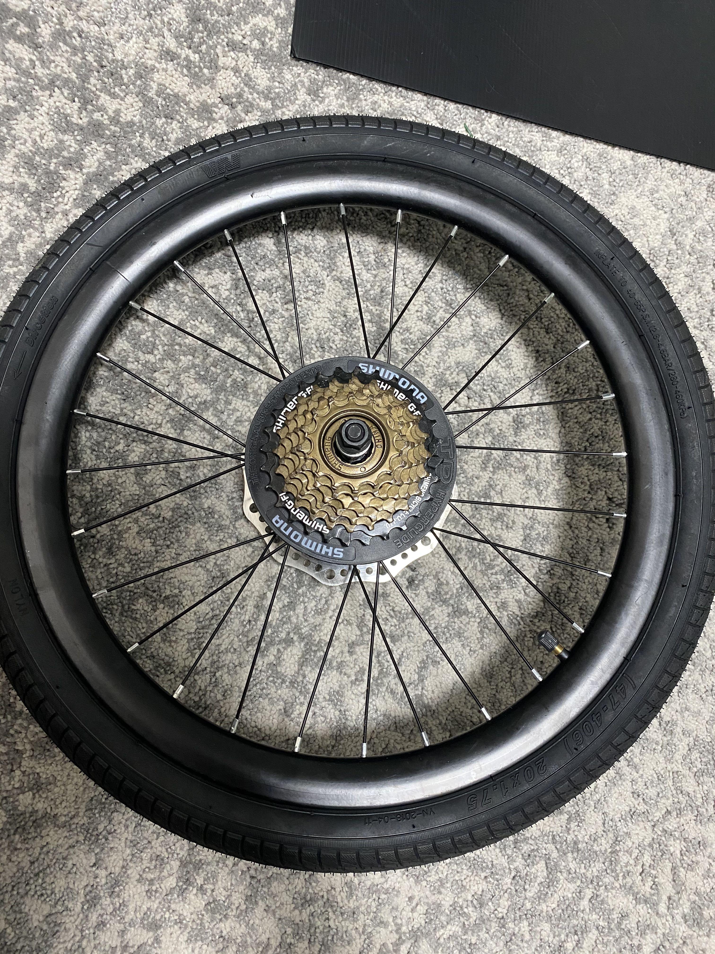 20 inch rear wheel hotsell with cassette