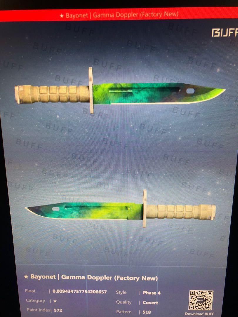 FN low float gamma Doppler phase 4 CSGO knife, Video Gaming, Gaming Accessories, Game