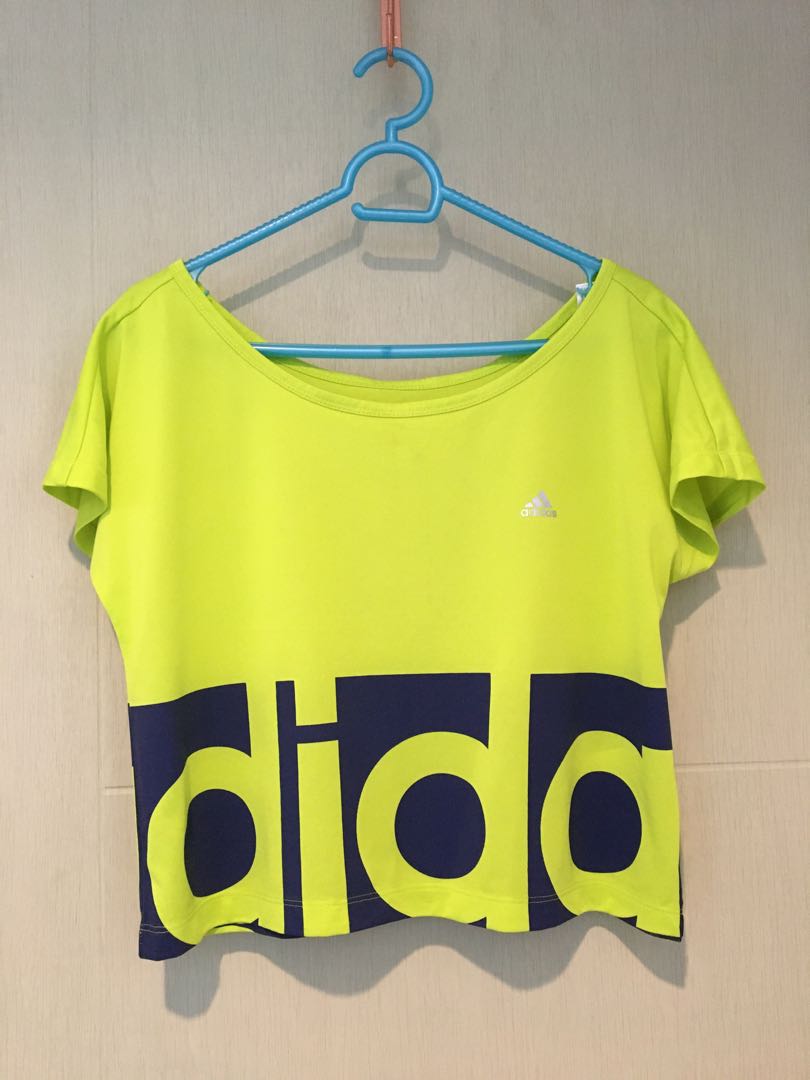 adidas neon top