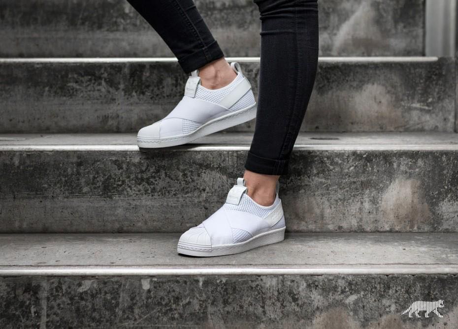 Adidas Superstar Slip On White, Women's Footwear, Sneakers on