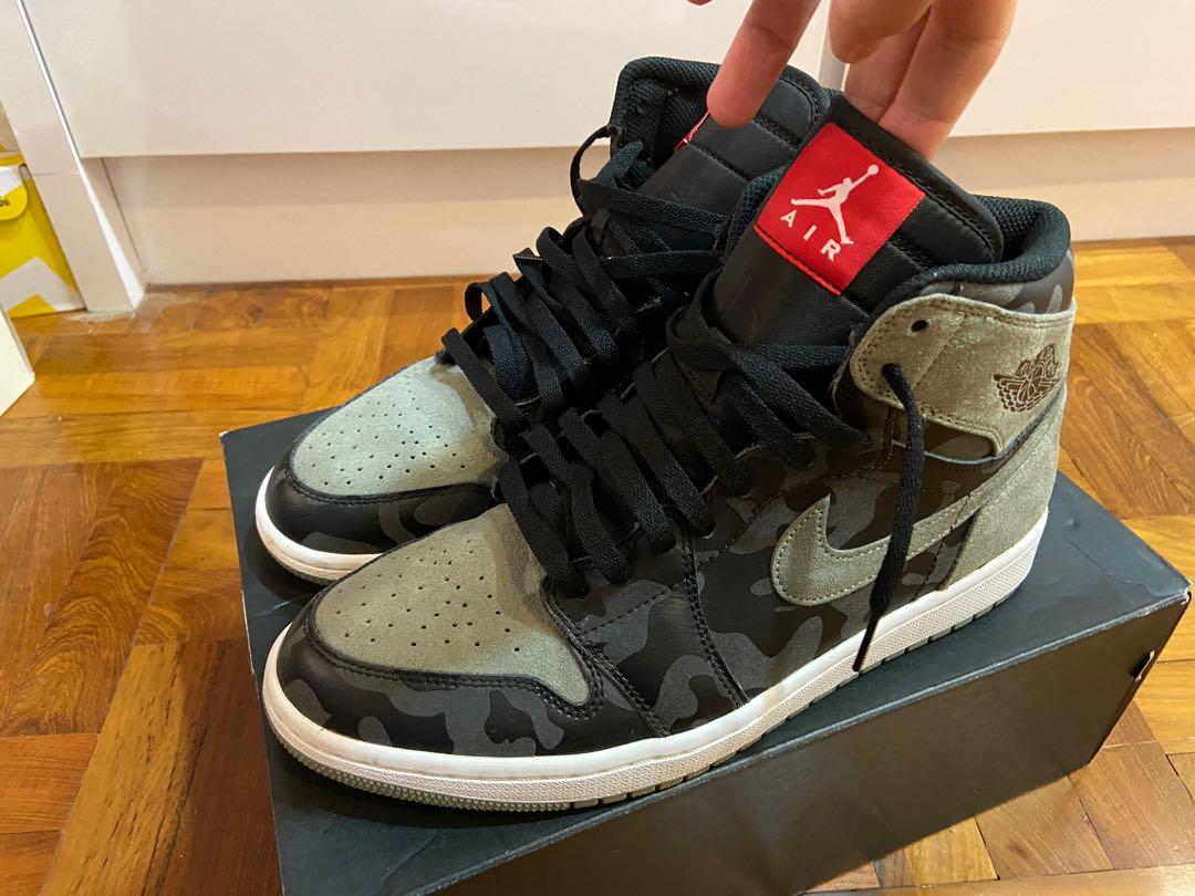 Air Jordan 1 Retro High Shadow Camo 3M Men s Fashion Footwear