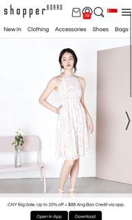 Andwelldressed epiphany lace dress in white