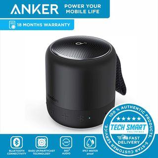 Anker Soundcore Mini 3 Bluetooth Speaker, BassUp and PartyCast Technology, USB-C, Waterproof IPX7, and Customizable EQ