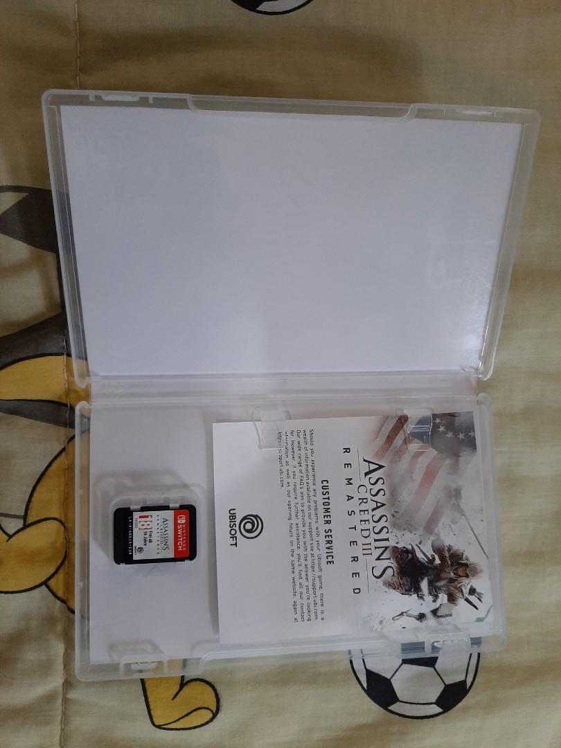 Nintendo Switch Game - Assassin's Creed III Remastered (Category: Nintendo) located in Quezon City. Submitted by archer417 (Listing ID 1066237308, Image 3). Description: assassins creed III remastered nintendo switch game good as new shipping c/o buyer.