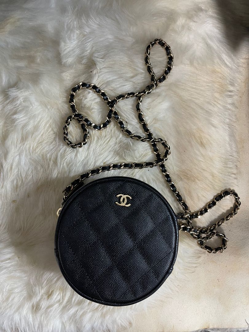 AUTHENTIC CHANEL ROUND SLING BAG, Luxury, Bags & Wallets on Carousell
