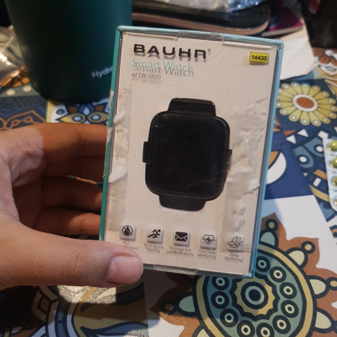 BAUHN SMART WATCH Model AFTW-1222 Black Strap Bluetooth Wireless Tech - As  new $45.00 - PicClick AU